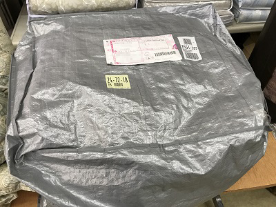 羽毛布団が送られてくる